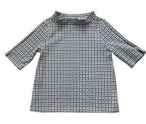 Ann Taylor factory gray houndstooth top sz S thumbnail 1