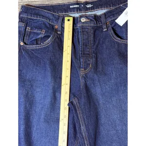 NWT Old Navy Mid-Rise The‎ Slouchy Wide Leg Jeans Dark Wash Button Fly Size 6x30 thumbnail 9