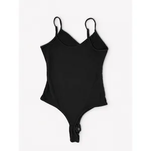 Garage Black Ribbed Snap Bodysuit Women’s Adjustable Strap Tank Top XS thumbnail 2