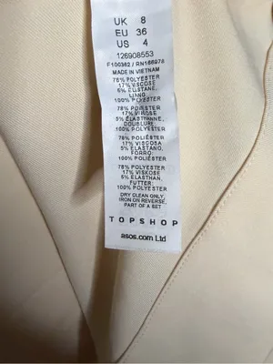 Topshop NWT Cream Trench Coat Belted Long Sleeve Jacket Size 4 thumbnail 7