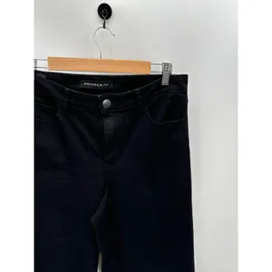 Prosperity Jeans Women 31 Black Denim Wide‎ Leg Embroidered Cotton Blend thumbnail 4