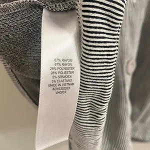 Adrianna Papell Boxy Knit Striped Short Sleeve Top Button Back XL Grey thumbnail 6