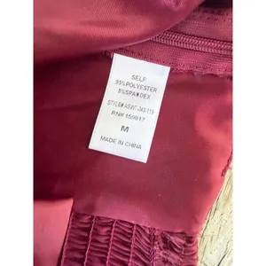 Altar'd State Burgundy Satin Strapless Bow Front Tube Top Size Medium thumbnail 7