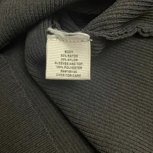 Black Sheer Puff Sleeve Top Ribbed Knit Romantic‎ Coquette Blouse L thumbnail 7
