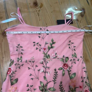 Lulus Blooming For Love Pink Floral Embroidered Midi Dress thumbnail 9