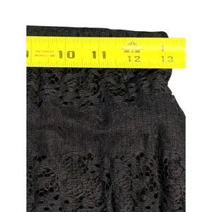 Lily White Vintage Whimsigoth Black Sheer Lace Maxi Skirt Size S Fairy Grunge Dark Coquette thumbnail 3