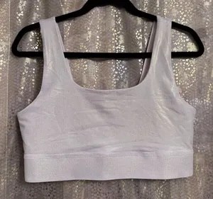 Fabletics Gold Harlyn Hologram Sparkly Shimmering Sports Bra S/M thumbnail 1