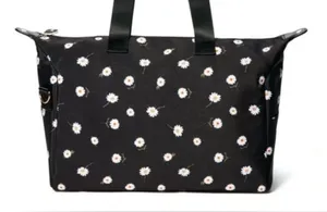 Alice + Olivia Stacey Bendet Daisy Travel Tote Black White Bag‎ thumbnail 1