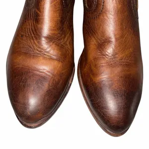 Frye Distressed Brown Leather Ray Seam Western Short Boots 5.5 thumbnail 3