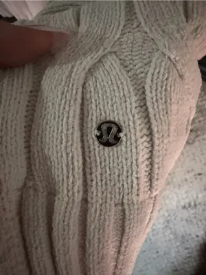 lululemon athletica Cream Cable-Knit Crewneck Sweater thumbnail 6