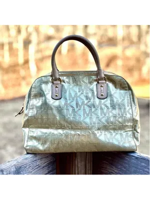 Michael Kors Sutton Bowler Satchel – Metallic Gold Signature thumbnail 2