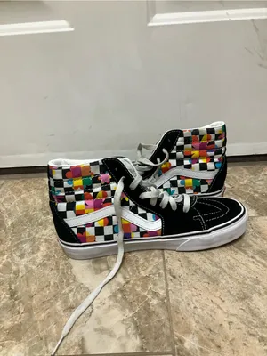 VANS Sk8-Hi Floral Sneakers Size 6.5 thumbnail 4