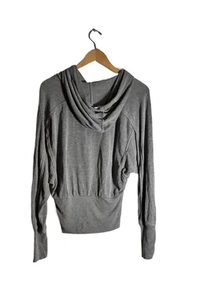 Free People Movement Ready Go Hoodie Women's XS Relaxed Workout Casual Top Grey thumbnail 4
