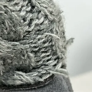 Mul Luks size 10 Grey Knit Women's sweater Boots pull on winter comfy casual thumbnail 12
