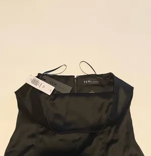 Aritzia Ten by Babaton Revenge Satin Black Dress thumbnail 6