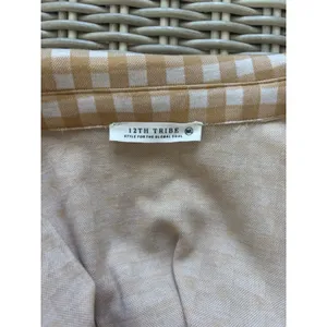 12th Tribe New With Tags Gingham Shacket M/L boho equestrian festival layered thumbnail 5