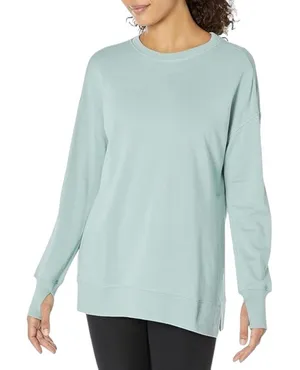 Sweaty Betty After‎ Class Longline Crewneck Oversized Sweatshirt Sky Blue Small thumbnail 1