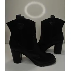 Black leather Western Boot sz 8.5 thumbnail 5