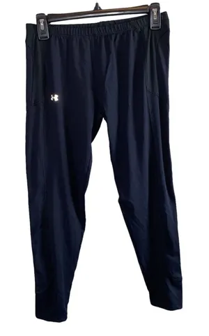 Under Armour Black Athletic Leggings Performance Activewear Large‎ thumbnail 1