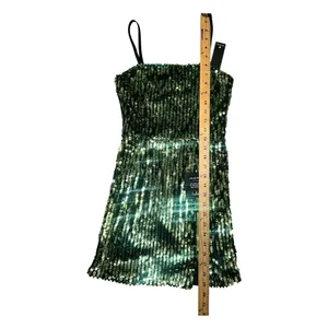 Lulu's‎ Hit the Dance Floor Green Sequin Mini Dress, XS thumbnail 7