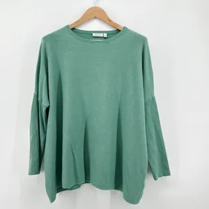 MASAI Women's Jadeite Fanacy Jumper Green Long Sleeve Relaxed Sweater‎ Large thumbnail 2
