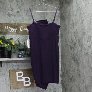 Siena Womens Side-Gathered Dress SATP1607 Plum Purple 10 thumbnail 2