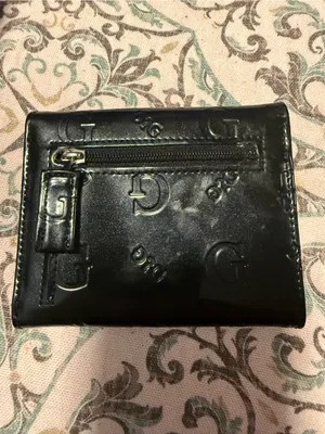 Vintage GUESS Black Patent Trifold Wallet Y2K Archival thumbnail 2
