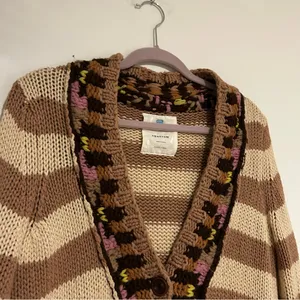 Anthropologie Sparrow Hopi Basket Button Front Cardigan Sweater Size Medium‎ thumbnail 4