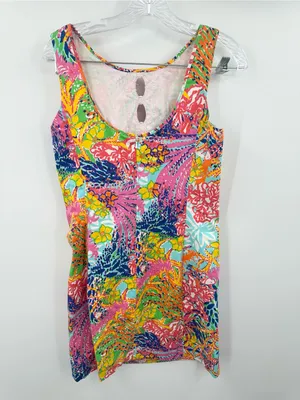 Lilly Pulitzer Women's Fishing For Compliments Sheath Mini Dress Size 6 thumbnail 2