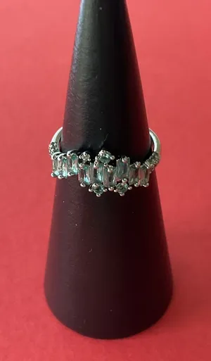 Bomb Party RBP5768 “As You Like It” LC Tourmaline on Rhodium Size 7 Ring NWT thumbnail 1