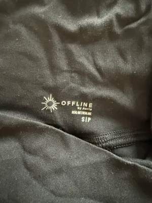 OFFLINE By Aerie Real Me Crossover Flowy Short black thumbnail 4