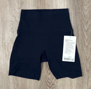 Lululemon Shorts Biker Wunder Train 6" Navy thumbnail 1