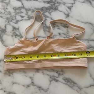 NWOT Quince Beige Light Nude Second Skin Scoop Neck Bralette (2-Pack) Sz XS thumbnail 7