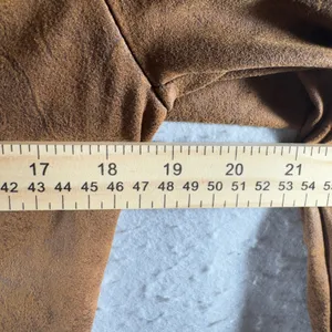 1591 | Venti6 Faux Suede Stretch Tailored Blazer‎ Jacket Brown Women Medium thumbnail 3