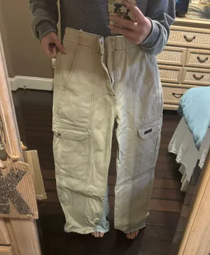 Urban Outfitters Bdg Tan Cargo Pants thumbnail 1