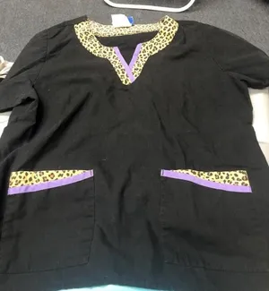 Landau Medical Top Black Size L thumbnail 1