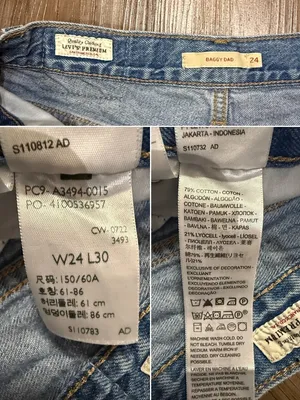 Levi’s Premium Baggy Dad Jeans 24 Fits 27x28 In the Middle Distressed $118 thumbnail 8