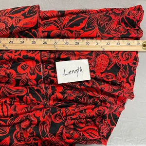 Cato Skirt Size Large Red Black Asymmetrical Whimsigoth Witchy Vamp Romantic thumbnail 10