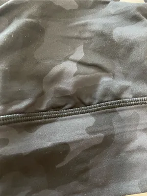 Strappy lululemon Black Camo Sports Bra size 4 thumbnail 2