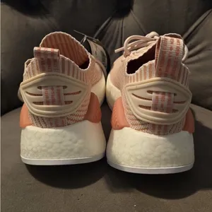 Adidas Peach and White Striped Sneakers thumbnail 10