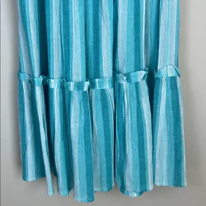 Tuckernuck Prado Maxi Skirt with‎ Pockets XS Blue White thumbnail 4