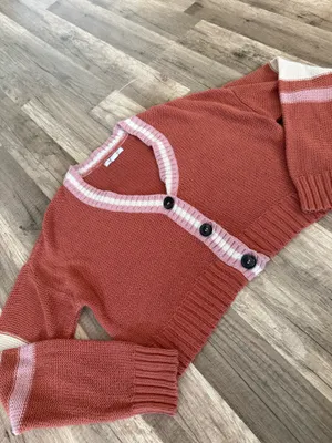 American Eagle Cropped rugby style cardigan thumbnail 2