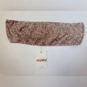 Show Me Your MuMu NWT Women’s Micro Tube Silver Confetti‎ Top Size M thumbnail 4