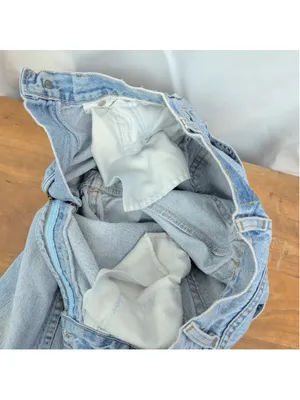 Vintage Distressed Levi's High Waisted Tapered Ankle Slit Jeans thumbnail 4