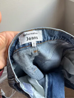 Denim Midi Skirt with Front Slit thumbnail 6