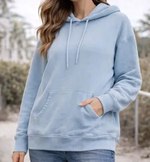Aerie Light Blue Oversized Hoodie Sweatshirt Size S Cozy Lounge Athleisure thumbnail 1