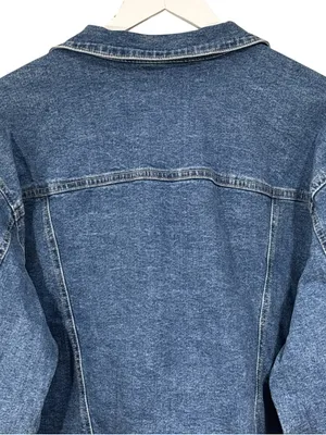 NWT Denim Blue Jean Cropped Jacket by Stitch Star Size XL Womens thumbnail 6