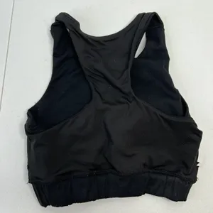 P'tula Small Sports Bra High Neck Racerback Black Activewear Gym Workout Top thumbnail 7