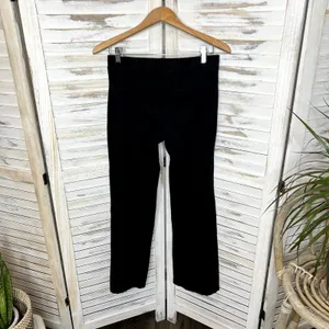 BETABRAND Women's Wide Leg Yoga Work Pant Faux Pockets Black Medium thumbnail 12