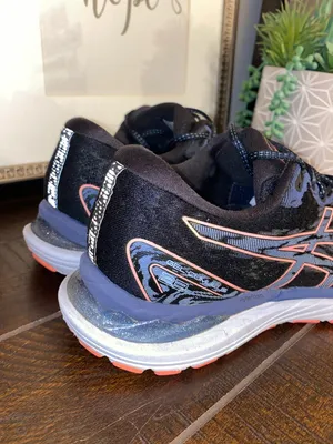 Asics Gel Cumulus 23 Athletic Running Sneakers Size 9.5 Black/Blazing Coral thumbnail 4